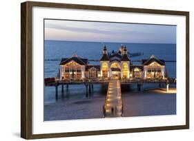 Pier at Sellin, Rugen Island, Mecklenburg-Vorpommern, Germany-Peter Adams-Framed Photographic Print