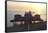 Pier at Sellin, Rugen Island, Mecklenburg-Vorpommern, Germany-Peter Adams-Framed Stretched Canvas