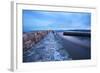 Pier at St. Andrews Harbour before Dawn, Fife, Scotland, United Kingdom, Europe-Mark-Framed Photographic Print