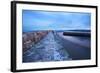 Pier at St. Andrews Harbour before Dawn, Fife, Scotland, United Kingdom, Europe-Mark-Framed Photographic Print