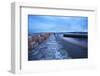 Pier at St. Andrews Harbour before Dawn, Fife, Scotland, United Kingdom, Europe-Mark-Framed Photographic Print