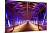 Pier at 'Stage Theater Im Hafen Hamburg' in the Evening Blueport Illumination-Uwe Steffens-Mounted Photographic Print