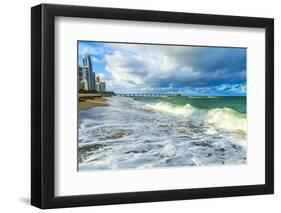 Pier at Sunny Isles Beach in Miami-Jorg Hackemann-Framed Photographic Print