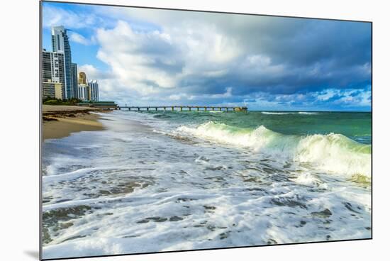 Pier at Sunny Isles Beach in Miami-Jorg Hackemann-Mounted Photographic Print