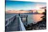 Pier at Sunset-Philippe Hugonnard-Stretched Canvas