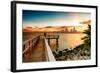 Pier at Sunset-Philippe Hugonnard-Framed Photographic Print