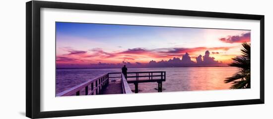 Pier at Sunset-Philippe Hugonnard-Framed Photographic Print