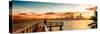 Pier at Sunset-Philippe Hugonnard-Stretched Canvas