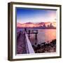 Pier at Sunset-Philippe Hugonnard-Framed Photographic Print