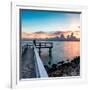 Pier at Sunset-Philippe Hugonnard-Framed Photographic Print