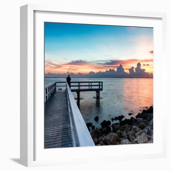 Pier at Sunset-Philippe Hugonnard-Framed Photographic Print