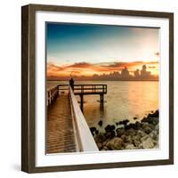 Pier at Sunset-Philippe Hugonnard-Framed Photographic Print