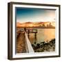 Pier at Sunset-Philippe Hugonnard-Framed Photographic Print