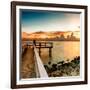 Pier at Sunset-Philippe Hugonnard-Framed Photographic Print