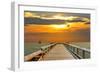 Pier at Sunset-Lantern Press-Framed Art Print