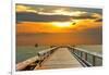 Pier at Sunset-Lantern Press-Framed Art Print