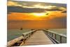 Pier at Sunset-Lantern Press-Mounted Art Print