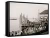 Pier at the Inlet, Atlantic City, N.J.-null-Framed Stretched Canvas