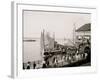 Pier at the Inlet, Atlantic City, N.J.-null-Framed Photo