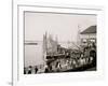 Pier at the Inlet, Atlantic City, N.J.-null-Framed Photo