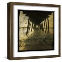 Pier Break-John Golden-Framed Art Print