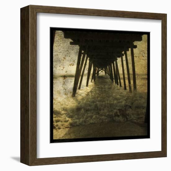 Pier Break-John Golden-Framed Art Print