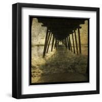 Pier Break-John Golden-Framed Art Print