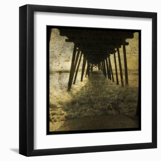 Pier Break-John Golden-Framed Art Print