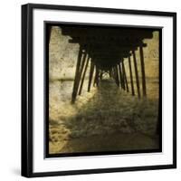 Pier Break-John Golden-Framed Art Print