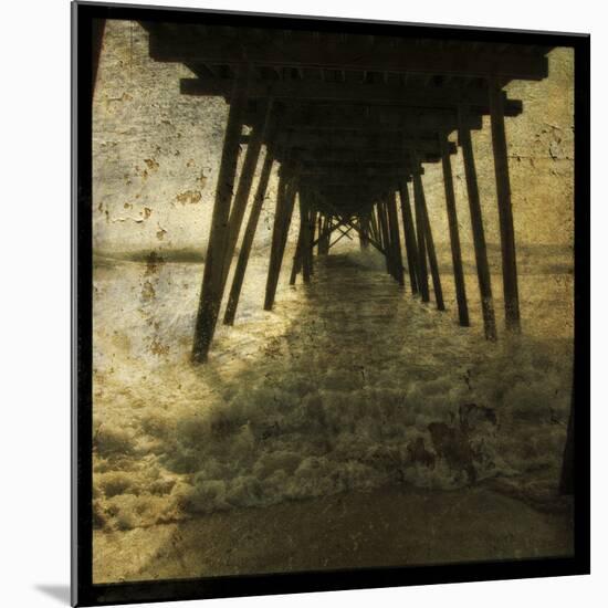 Pier Break-John Golden-Mounted Art Print