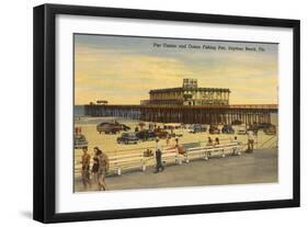 Pier, Casino, Daytona Beach, Florida-null-Framed Art Print