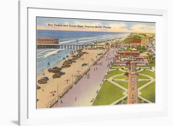 Pier, Casino, Daytona Beach, Florida-null-Framed Art Print