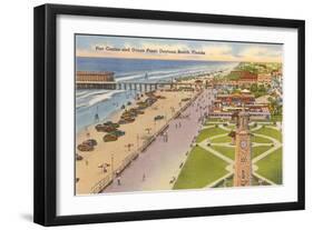 Pier, Casino, Daytona Beach, Florida-null-Framed Art Print