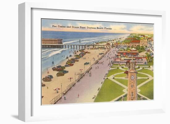 Pier, Casino, Daytona Beach, Florida-null-Framed Art Print