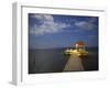 Pier, Caye Caulker, Belize-Russell Young-Framed Photographic Print