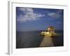 Pier, Caye Caulker, Belize-Russell Young-Framed Photographic Print