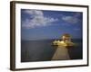 Pier, Caye Caulker, Belize-Russell Young-Framed Photographic Print