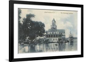 Pier, Chautauqua, New York-null-Framed Art Print