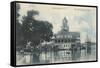 Pier, Chautauqua, New York-null-Framed Stretched Canvas