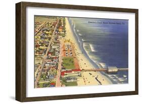 Pier, Daytona Beach, Florida-null-Framed Art Print