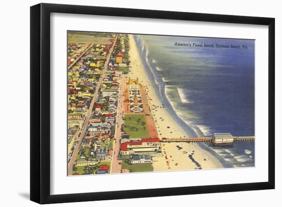 Pier, Daytona Beach, Florida-null-Framed Art Print