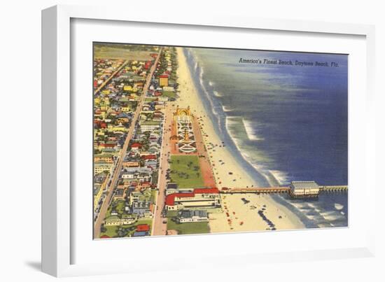 Pier, Daytona Beach, Florida-null-Framed Art Print