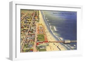 Pier, Daytona Beach, Florida-null-Framed Art Print