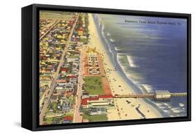 Pier, Daytona Beach, Florida-null-Framed Stretched Canvas