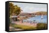 Pier Entrance, Swanage-Alfred Robert Quinton-Framed Stretched Canvas
