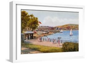 Pier Entrance, Swanage-Alfred Robert Quinton-Framed Giclee Print