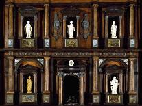 Baroque Style Wood and Walnut Root Lombard Double Cabinet also known as Lucini Passalacqua Cabinet-Pier Francesco Mazzucchelli-Giclee Print