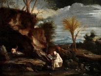 Landscape with Two Carthusian Monks-Pier Francesco Mola-Giclee Print