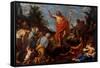 Pier Francesco Mola / Preaching of Saint John the Baptist, Italian School, Canvas, 98 cm x 136 c...-PIER FRANCESCO MOLA-Framed Stretched Canvas