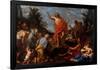 Pier Francesco Mola / Preaching of Saint John the Baptist, Italian School, Canvas, 98 cm x 136 c...-PIER FRANCESCO MOLA-Framed Poster